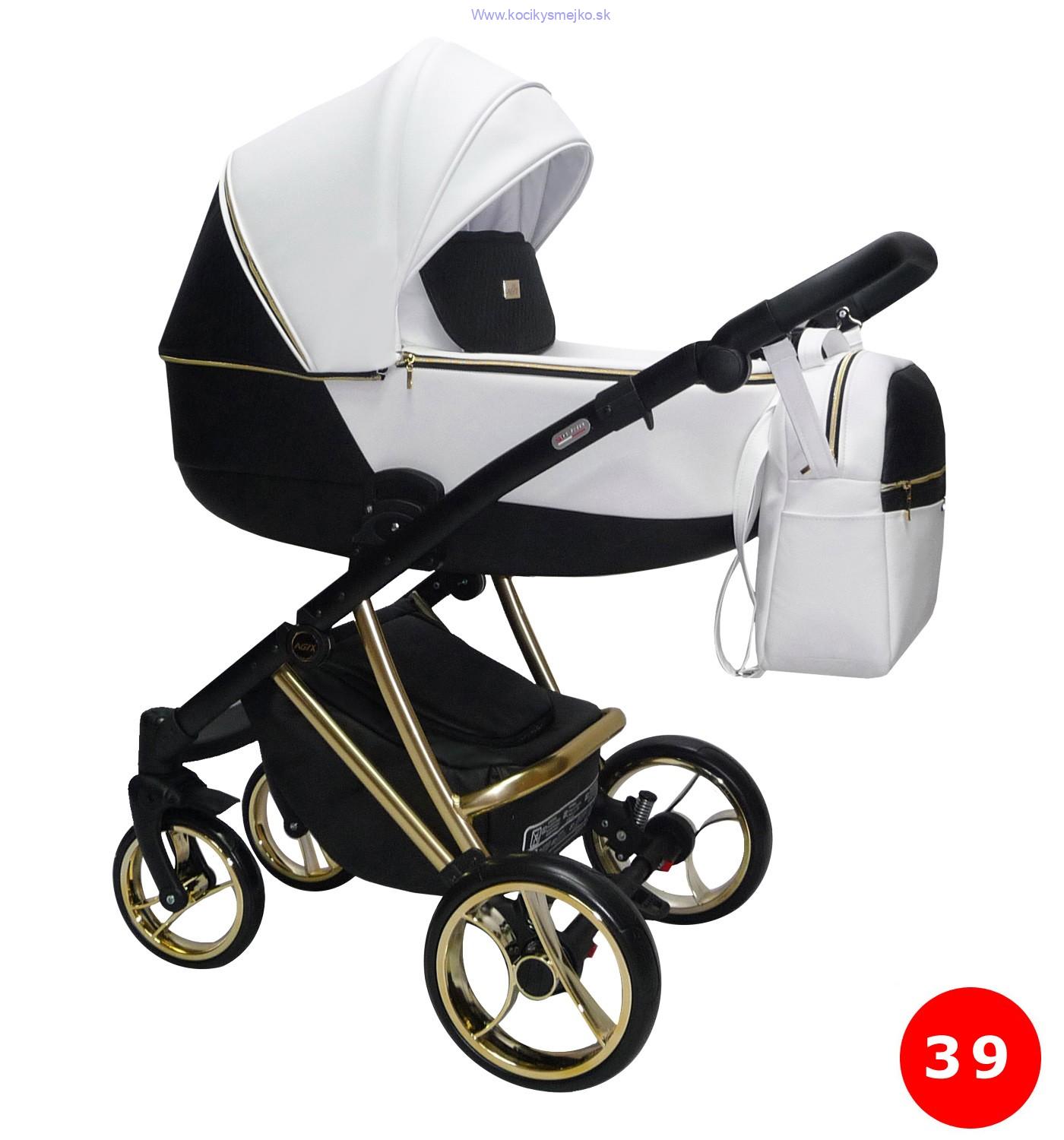 Kočík 3v1 Eco 39 White/Black