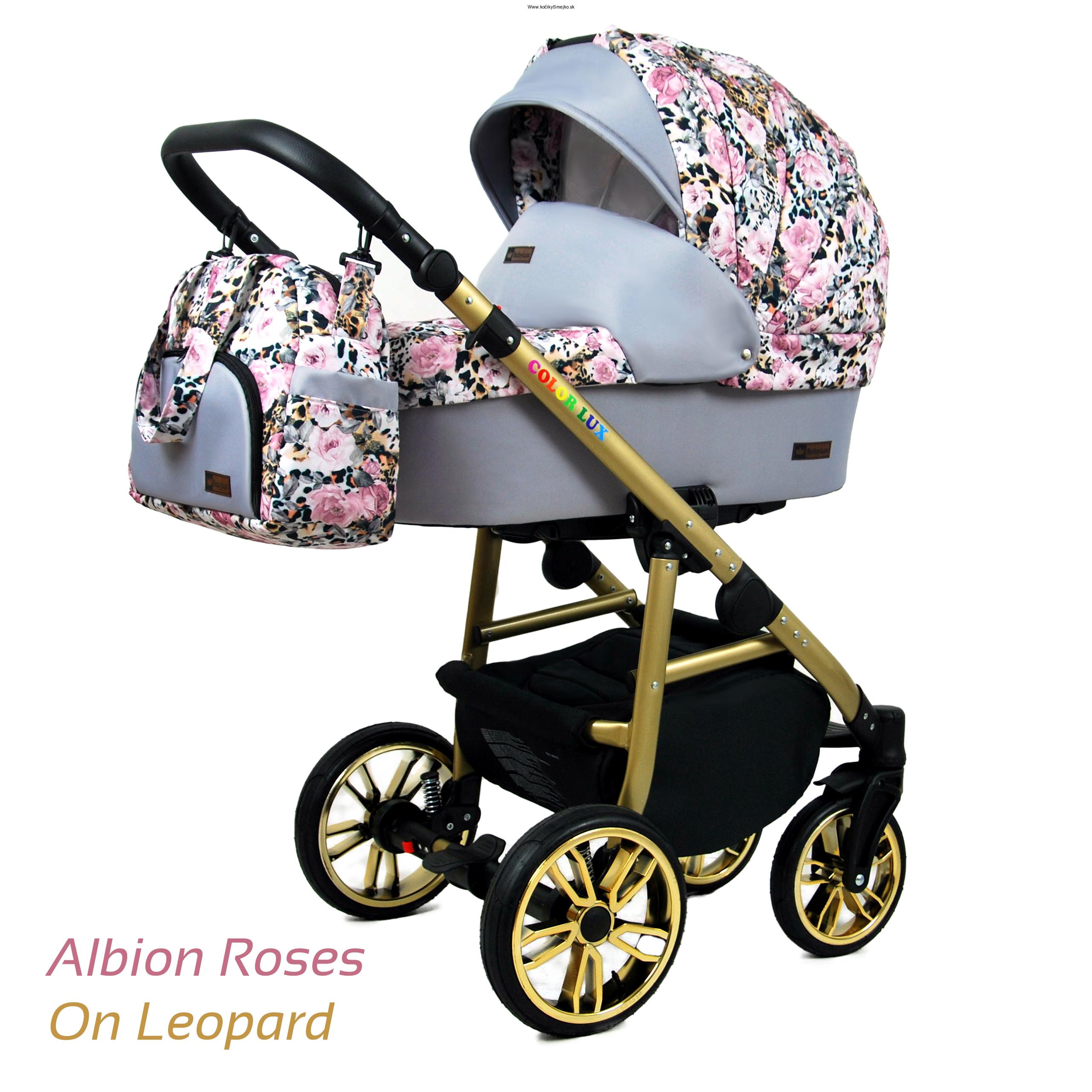Color Lux ALBION ROSES ON LEOPARD s autosedačkou