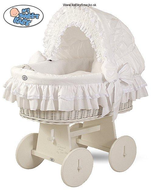 Luxusný kôš pre bábätko biely -102