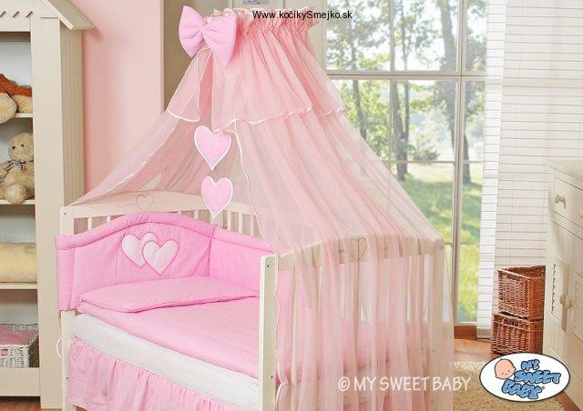 Postieľka SRDIEČKA biela