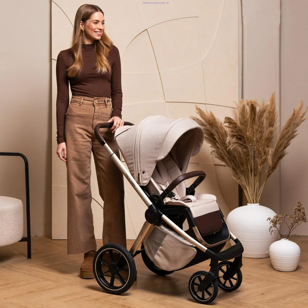 MUUVO Kočík kombinovaný Quick Boho Brown set 2v1