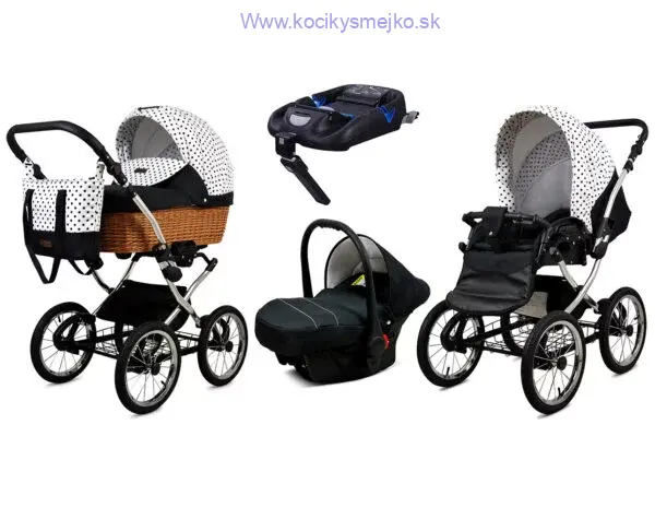 Classic Silver Alu 2v1 BLACK DOTS