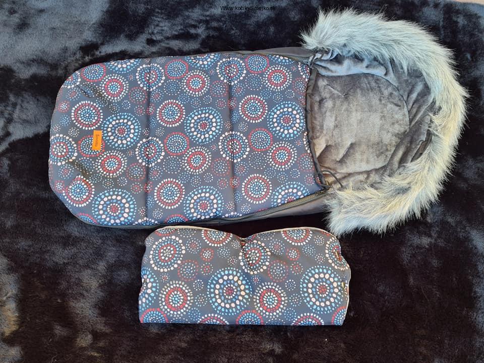 Set-fusak Olaf rozety 100x45 cm+rukávnik