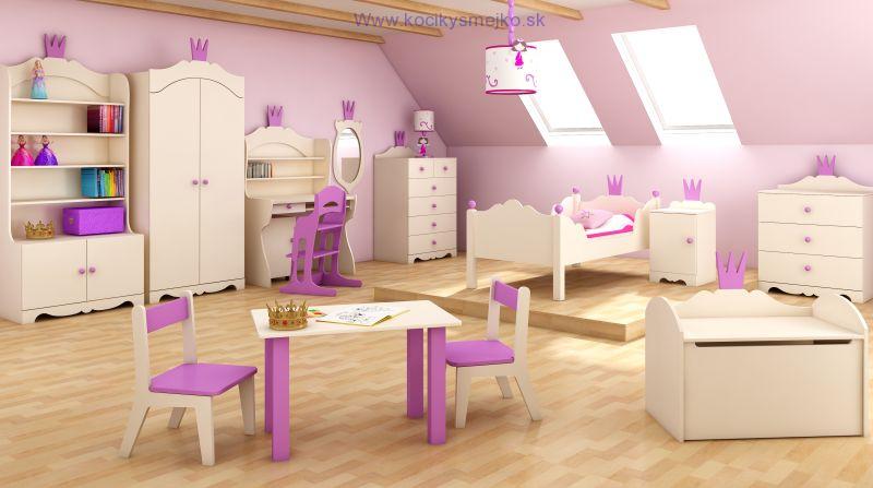 PRINCESSA komoda s troma  zásuvkami