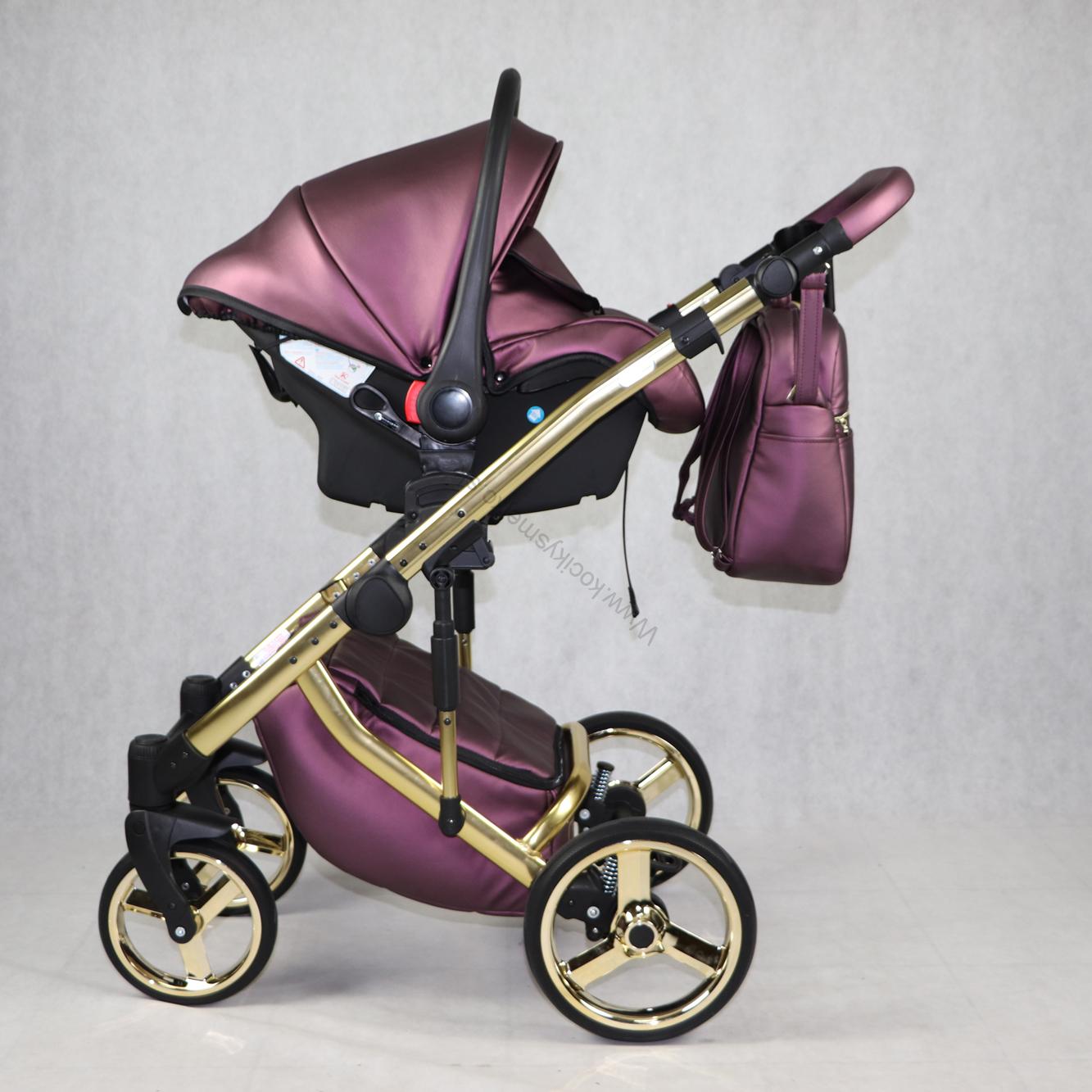 Kočík Happy bordový 3v1 