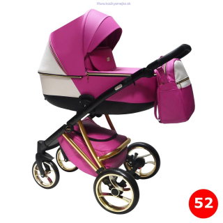 Kočík 3v1 Eco 52 Neon pink/White