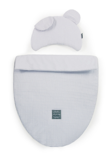 Komplet do kočíka macko šedý