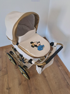 Kočík pre bábiky ručne maľovaný