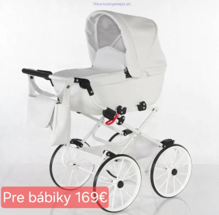 Kočík pre bábiky Princess White 