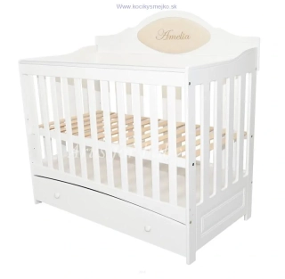 Drevená postieľka Viktória, 120x60