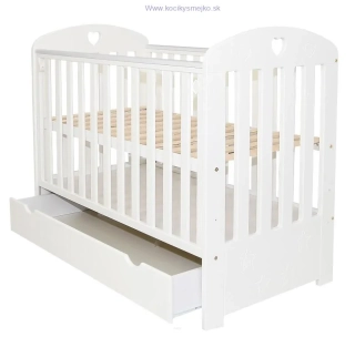 Detská drevená postieľka Iga, 120x60
