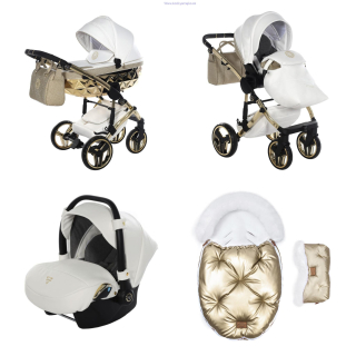 Junama Hand Craft Glitter bielo- zlatý 3v1