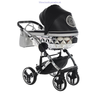 Junama Hand Craft Glitter 2v1 čierno-strieborný