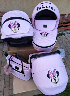 Ručne maľovaný kočík 3v1 Minnie