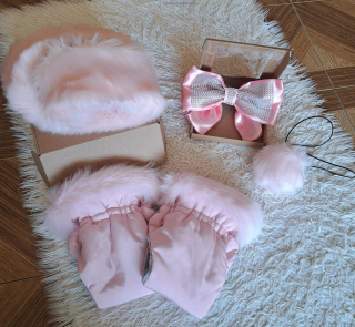 Set doplnkov ku kočiku-ružový 01