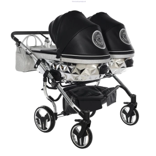 Junama Hand Craft Glitter Duo 03 BLACK+SILVER