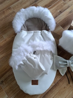 Fusak eko koža biely