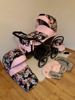 Retro kočík- magnolia 3v1