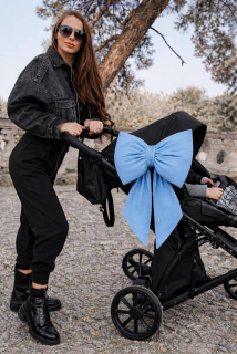 Krásna dekoračná mašľa modrá