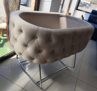 Luxury Detská kolíska bežová gombiková