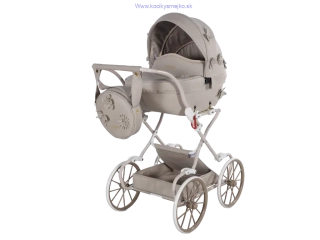 Junama Fleur Beige kočík pre bábiky