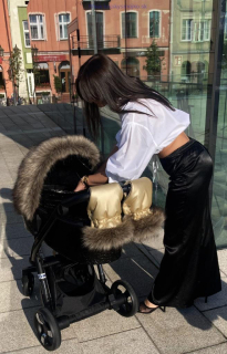 Krásna kožušina na kočík 