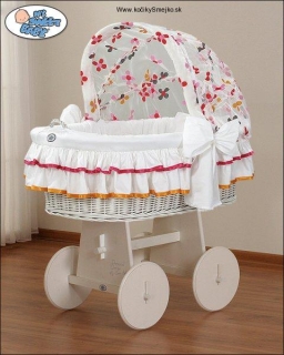 Luxusný kôš pre bábätko biely -195